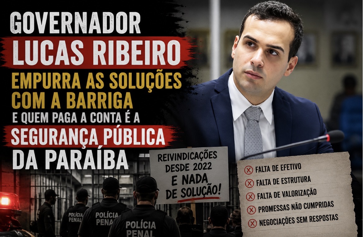 Governador mente, não cumpre promessas e Policiais Penais ameaçam “Operação Padrão” durante o São João na Paraíba